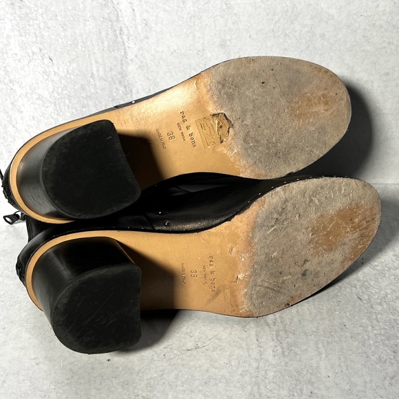 Rag & Bone leather booties with stud detail - Picture 7 of 8